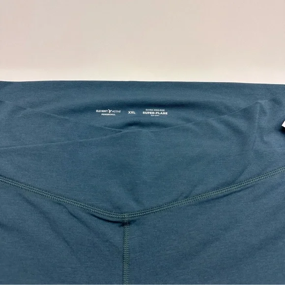 Old Navy Active Powerchill High Rise Crossover Super Flare Pants Jade Shadow XXL - Picture 4 of 8